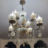 بوفه و آینه شمعدان و لوستر برنز|بوفه، ویترین، کنسول|اسلامشهر, شهرک احمدیه|دیوار