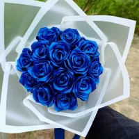 دسته گل رز روبانی سفارشیروبان و لوازم گلسازی|صنایع دستی و سایر لوازم تزئینی|اردبیل, |دیوار
