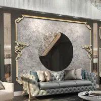 گچبری انعطاف پذیر تسمه استیل دکوراسیون آینه پوستر