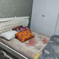 تخت خواب  دو نفره سفید رنگ محکم و مقاوم