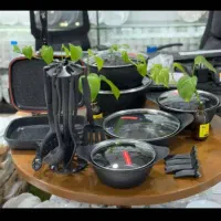 سرویس چدن گرانیت ۱۹پارچه جنس عالی