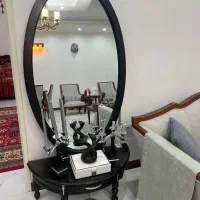 آینه کنسول و شمعدان مشکی