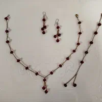 سرویس کریستالی قرمز یلدایی استیل