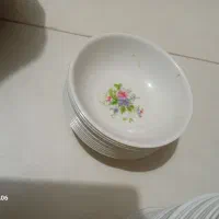 کاسه ملامین قدیمی کوچک ماست وخوری وسالاد خوری