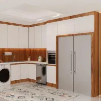 ساخت انواع کابینت کمد دیواری|کتابخانه، شلف، قفسه‌های دیواری|بیرجند, |دیوار