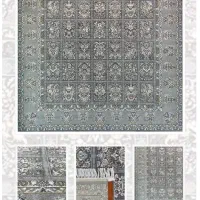 فرش۶متری ۷۰۰شانه ۲۵۵۰تراکم زمرد مشهد ۳تخته پلمپ نو