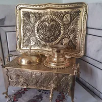 mreقلم زنی 5 منقل برنجی x5 ذغالی زغالی سماوری گازی