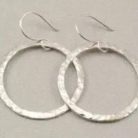 گوشواره دست ساز نقره|جواهرات|کرمان, |دیوار