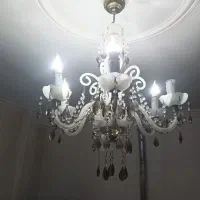 دو عدد لوستر شیشه ای