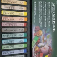 پاستل گچی 12رنگ گالری|لوازم التحریر|سقز, |دیوار