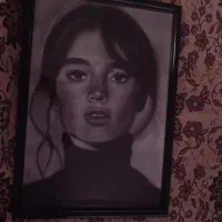 ((نفاشی سیاه قلم قاب شده))