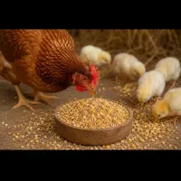 توزیع خوراک طیور جوجه