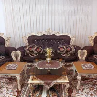 ۴ عدد میز و عسلی چوبی با شیشه ۱۰ میل