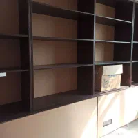 کتابخانه چوبی|کتابخانه، شلف، قفسه‌های دیواری|بهارستان, |دیوار