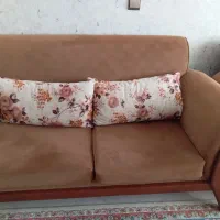فروش یکدست مبل اسکارلت 7نفره سالم کار کرده|مبلمان خانگی و میز عسلی|فولادشهر, مسکن مهر فولادشهر|دیوار