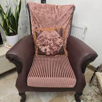 مبل ۸ نفره چرم و پارچه