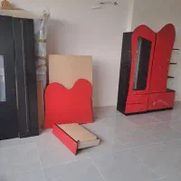 تخت و کمد کامل نو بدون تشک اصلا استفاده نشده