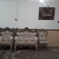 حراج مبل سلطنتی نه نفره در حد نونو واقعی|مبلمان خانگی و میز عسلی|جوانرود, |دیوار