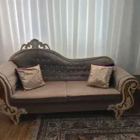 مبلمان شزلون هشت نفره و ناهار خوری شش نفره|مبلمان خانگی و میز عسلی|رشت, کوی جام جم|دیوار