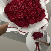 دسته گل رز ربانی