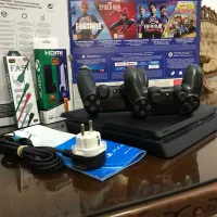 PS4 SLIM 1TB دو دسته کپی خور ۱۰ بار ب برق نخورده