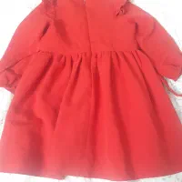 سارفون دخترانه قرمزرنگ|کفش و لباس بچه|گنبد کاووس, |دیوار