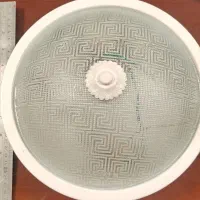 چراغ سقفی شیشه 2 لامپ خور بدون سنسور