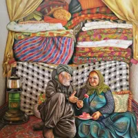 نقاشی مداد رنگی