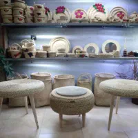 تولید میز جلو مبلی حصیری