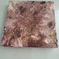 نقاشی آبستره روی بوم و سنگ|تابلو، نقاشی، عکس|شیراز, مبعث|دیوار