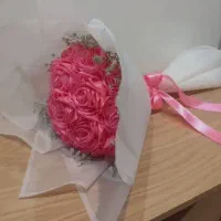 دسته گل روبانی