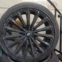 پنج عدد رینگ  و لاستیک BMW کامل فروشی|قطعات یدکی و لوازم جانبی|بابلسر, |دیوار