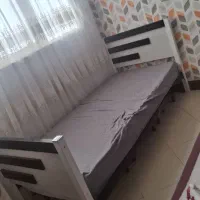 تخت یک نفره با تشک درجه یک|تخت و سرویس خواب|اندیشه, اندیشه فاز ۳|دیوار