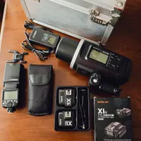 فلاش پرتابل godox ad600b و اسپید لایت و تریگر