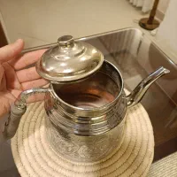 کتری مس یا مسی کنده کاری شده ترکیه|قوری، کتری، قهوه‌ساز دستی|تهران, سعادت‌آباد|دیوار