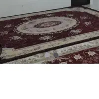 فرش سرمه ای ۱۲ و۶ متری نو درحدنو|فرش|کنگاور, |دیوار