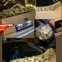 ماشین عروس ودسته گل عروس