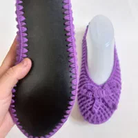 پاپوش قلاببافی کفی دار مجلسی