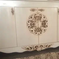 آیینه وکنسول صدفی قلم سیاه چهاردر|بوفه، ویترین، کنسول|اسلامشهر, باغ فیض|دیوار