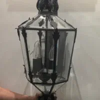 چراغ کنار دری آنتیک فرانسوی