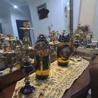 دوعددشعمدان برنز رنگ سرمه ای|صنایع دستی و سایر لوازم تزئینی|تهران, تهرانپارس غربی|دیوار