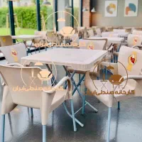 میز و صندلی پلاستیکی مدل مهترنهارخوری غذاخوری