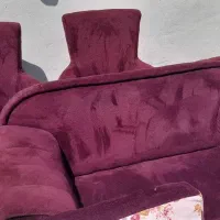 مبل ۷ نفره سالم سالم بدون پارگی وچراغ گاز|مبلمان خانگی و میز عسلی|شاهین دژ, |دیوار