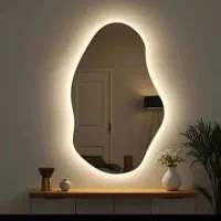 آیینه دفرمه نور دار انواع طرح ها|آینه|کرج, گلشهر|دیوار