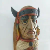 مجسمه چوبی سرخپوست ۵۰ سانتی|مجسمه، تندیس، ماکت|تهران, نعمت‌آباد|دیوار