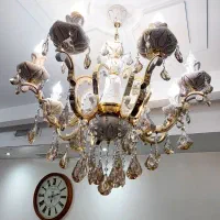 لوستر ۸ شاخه|لوستر و چراغ آویز|تهران, دهکده المپیک|دیوار
