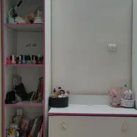 تخت و کمد دخترانه|تخت و سرویس خواب|فردیس, نسترن شرقی|دیوار