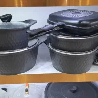 سرویس قابلمه19پارچه چدن گرانیت ضخیم ماهیتابه ارسال|ظروف پخت‌وپز|مشهد, طلاب|دیوار