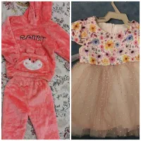 پیراهن دخترونه و ست بلوز و شلوار مخمل