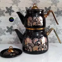 قوری کتری لعابی فلزی